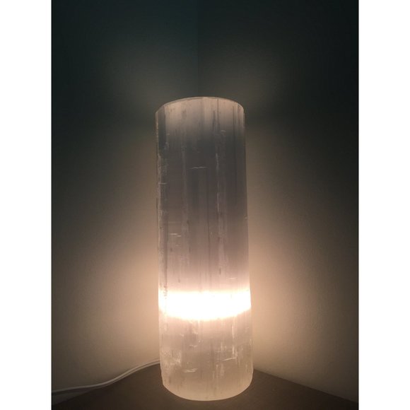 Selenite Flat Top Lamp - Picture 2 of 6